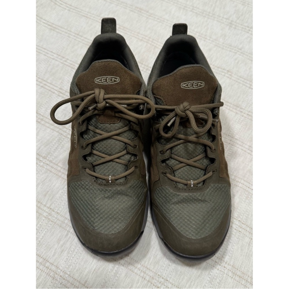 KEEN NXIS EVO Waterproof Hiking Shoes Womens 9 Olive Green 1023457